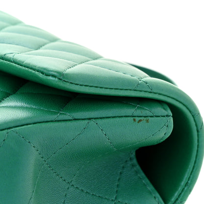 Chanel Iridescent Lambskin Quilted Mini Top Handle Rectangular Flap Green 11 of 11