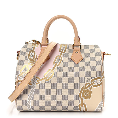 Louis Vuitton Damier Azur Nautical Speedy Bandouliere 25 1 of 11