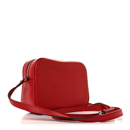 Gucci Pebbled Calfskin Small Soho Disco Bag Vibrant Red 2 of 8