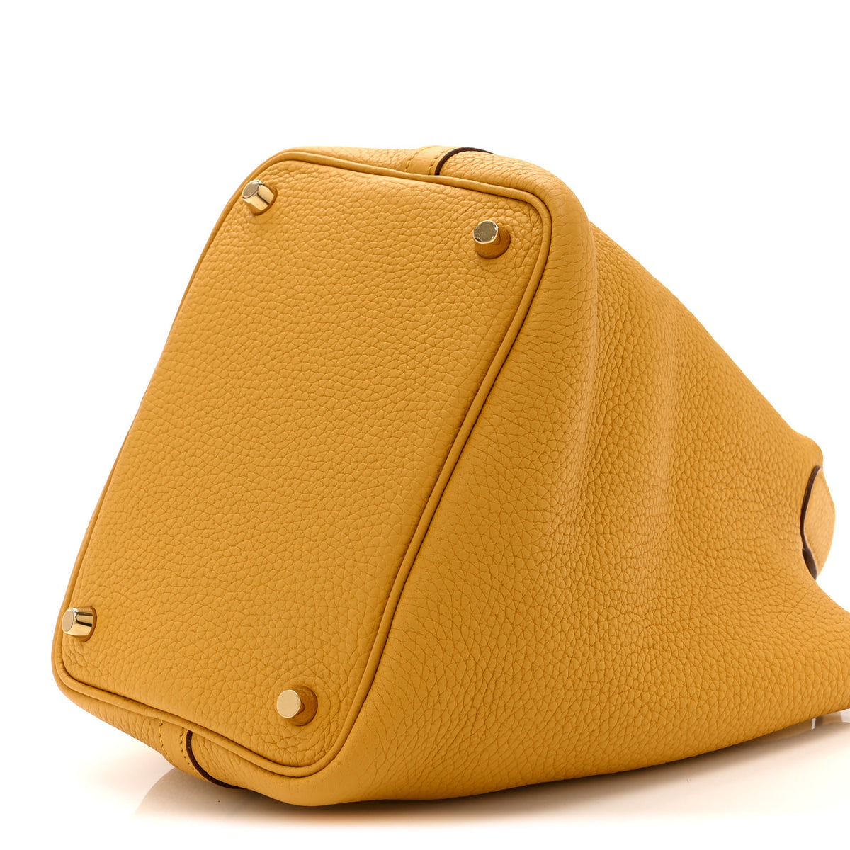 Hermes Taurillon Clemence Picotin Lock 18 PM Jaune Ambre 10 of 10