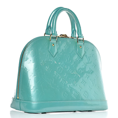 Louis Vuitton Vernis Alma PM Blue Lagon 3 of 16