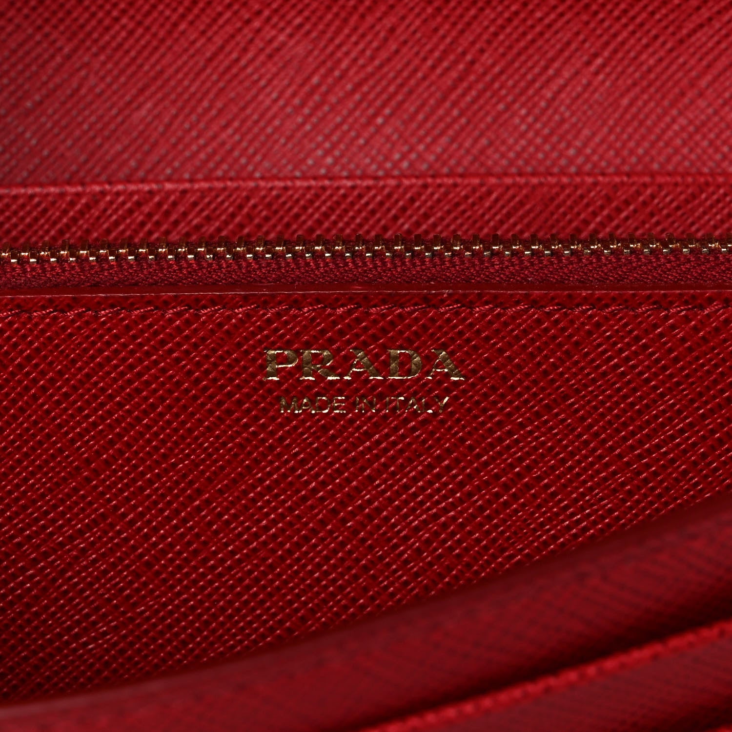 Prada Saffiano Cahier Continental Flap Travel Wallet Fuoco 7 of 12