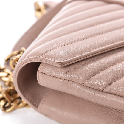 Saint Laurent Sheepskin Matelasse Chevron Monogram Medium College Bag Fard 12 of 14