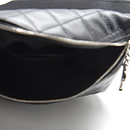 Chanel Grained Calfskin Quilted Waist Belt Bag Black 5 of 10