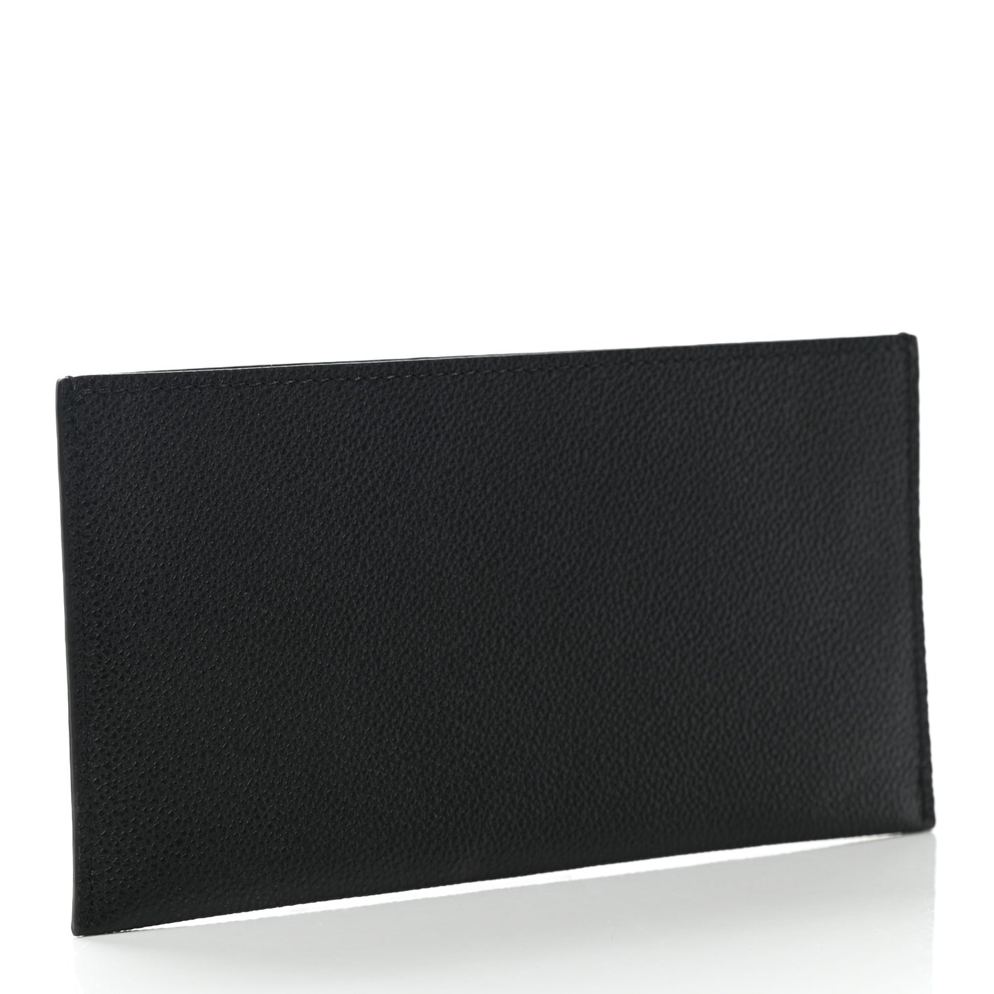 Calfskin Felicie Chain Wallet Card Holder Insert Black