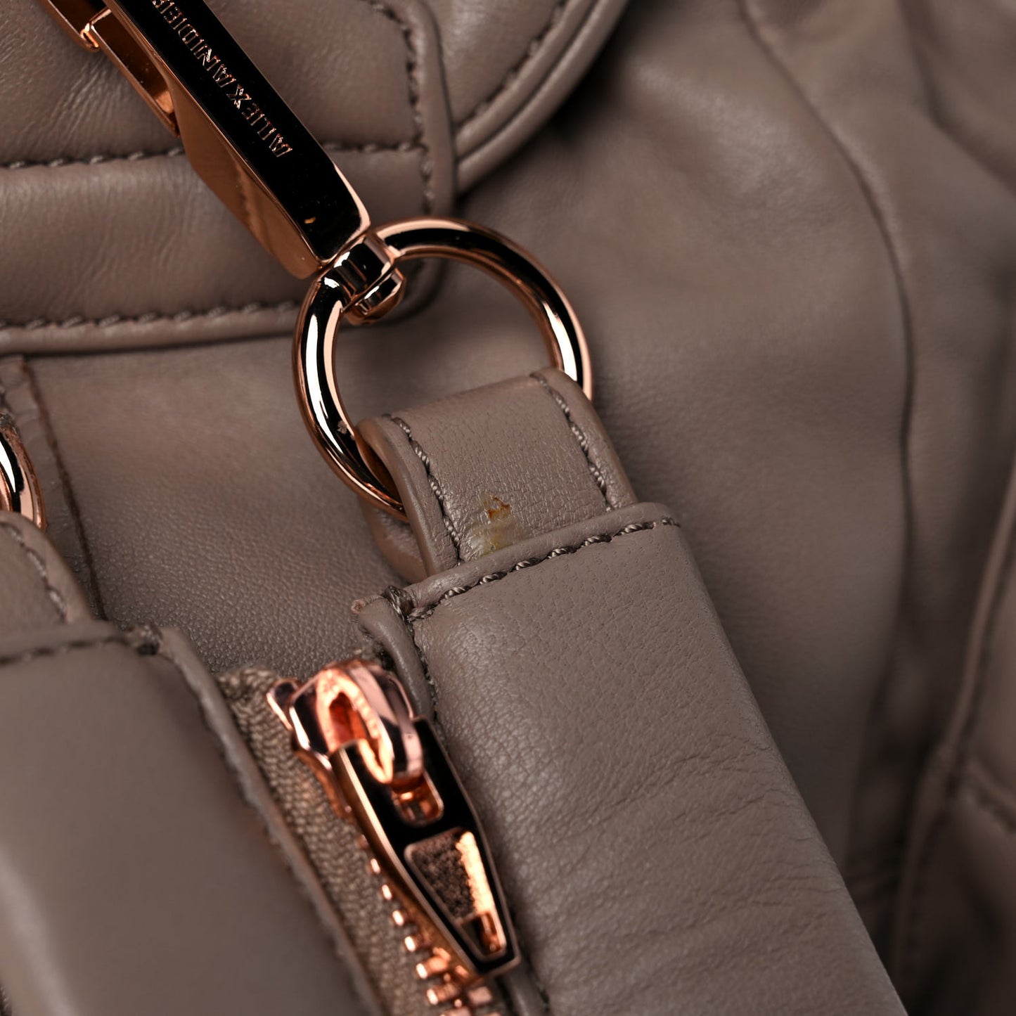 Lambskin Marti Backpack Bag Light Brown