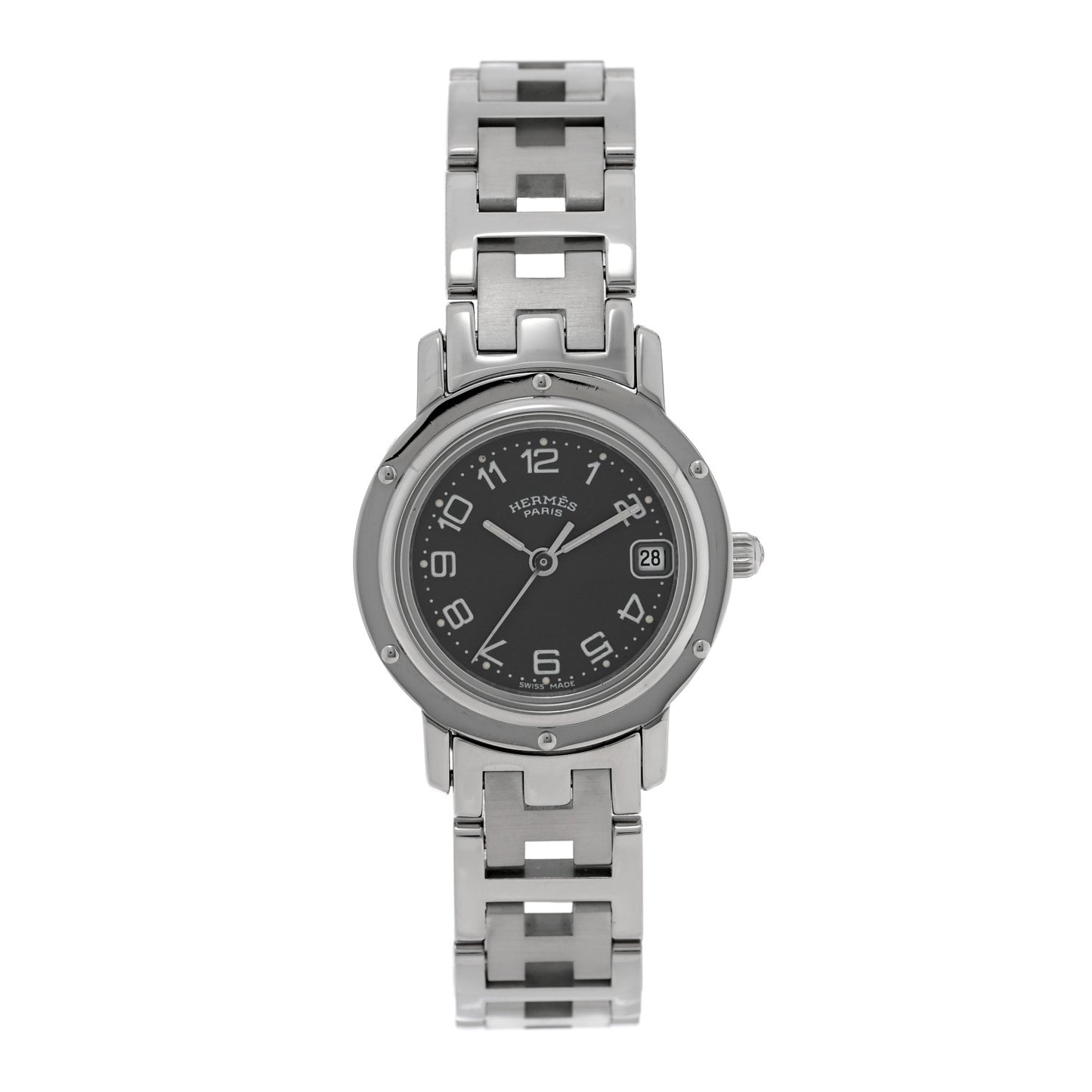 Stainless Steel 24mm Clipper Quartz Watch Grey