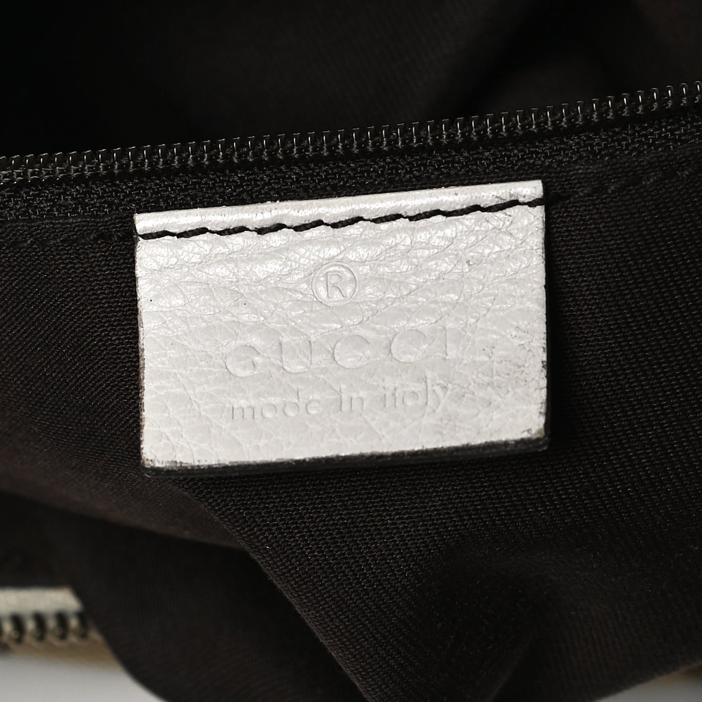 Monogram Medium D Gold Ring Hobo White