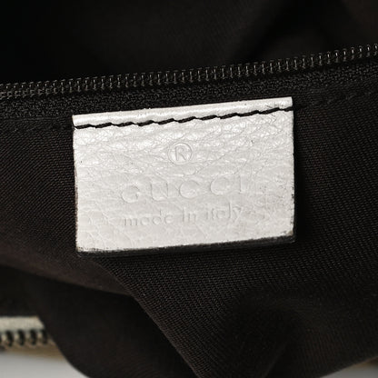 Gucci Monogram Medium D Gold Ring Hobo White 6 of 11