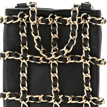 Chanel Lambskin Tech Me Out Clutch With Chain Black 9 of 12
