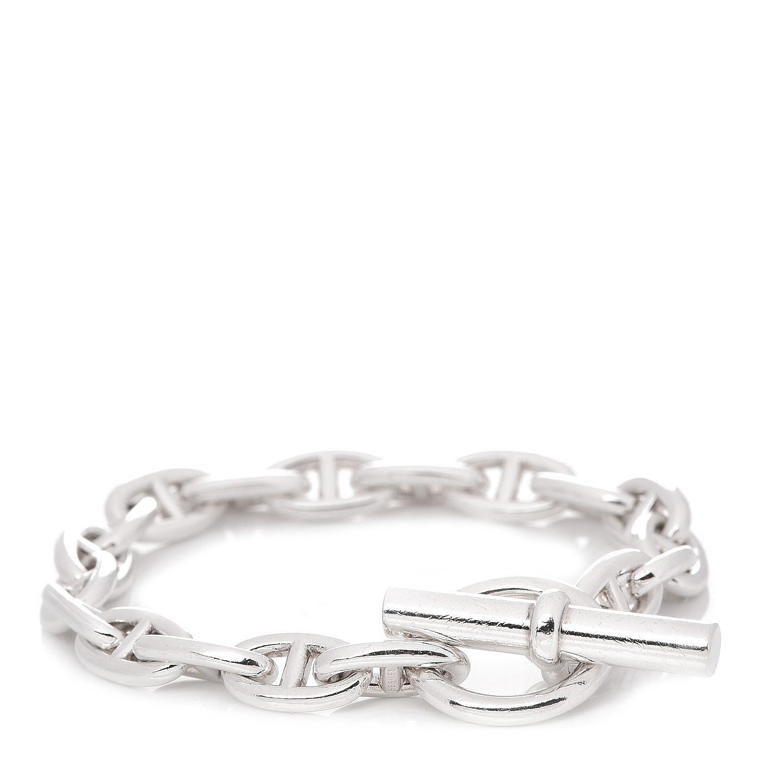 Hermes Sterling Silver PM Chaine D'Ancre Bracelet 1 of 5