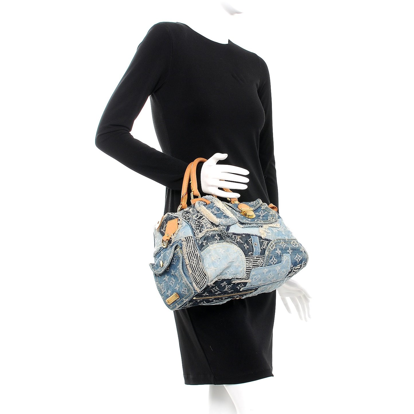 Denim Patchwork Speedy 30 Blue