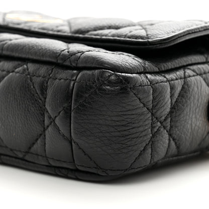 Christian Dior Supple Calfskin Cannage Caro Pouch with Chain Black 9 of 9