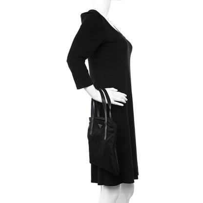 Prada Tessuto Nylon Vela Shopping Tote Black 2 of 10