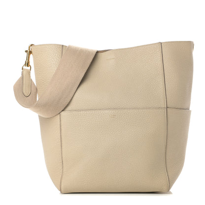 Celine Soft Grained Calfskin Sangle Bucket Bag Dune 1 of 13
