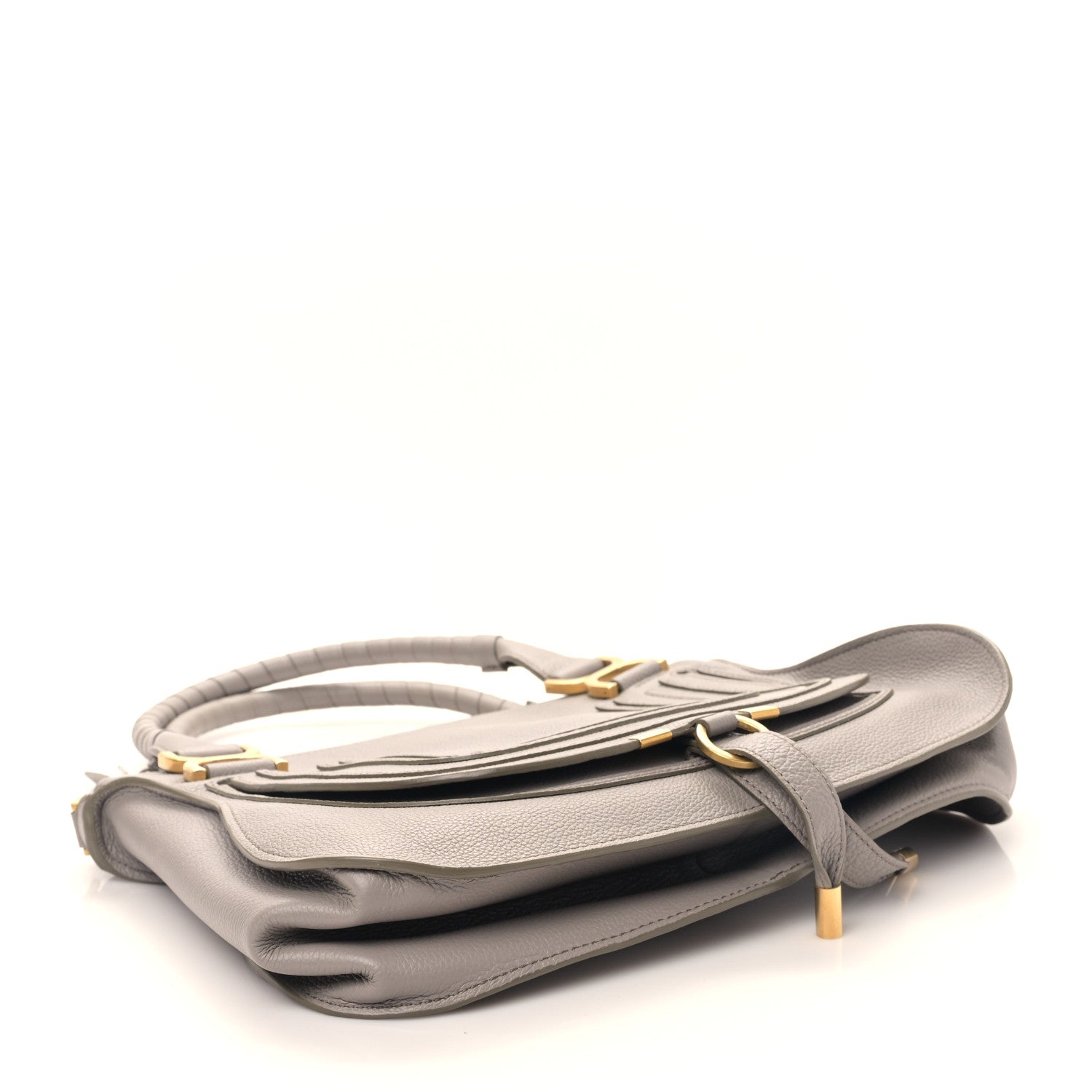 Chloe Calfskin Medium Marcie Satchel Cashmere Grey 4 of 8