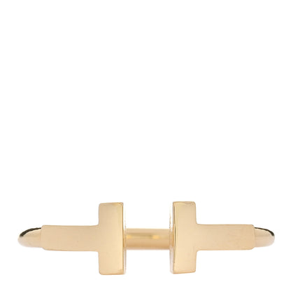 Tiffany 18K Yellow Gold T Wire Ring 53 6.25 1 of 4