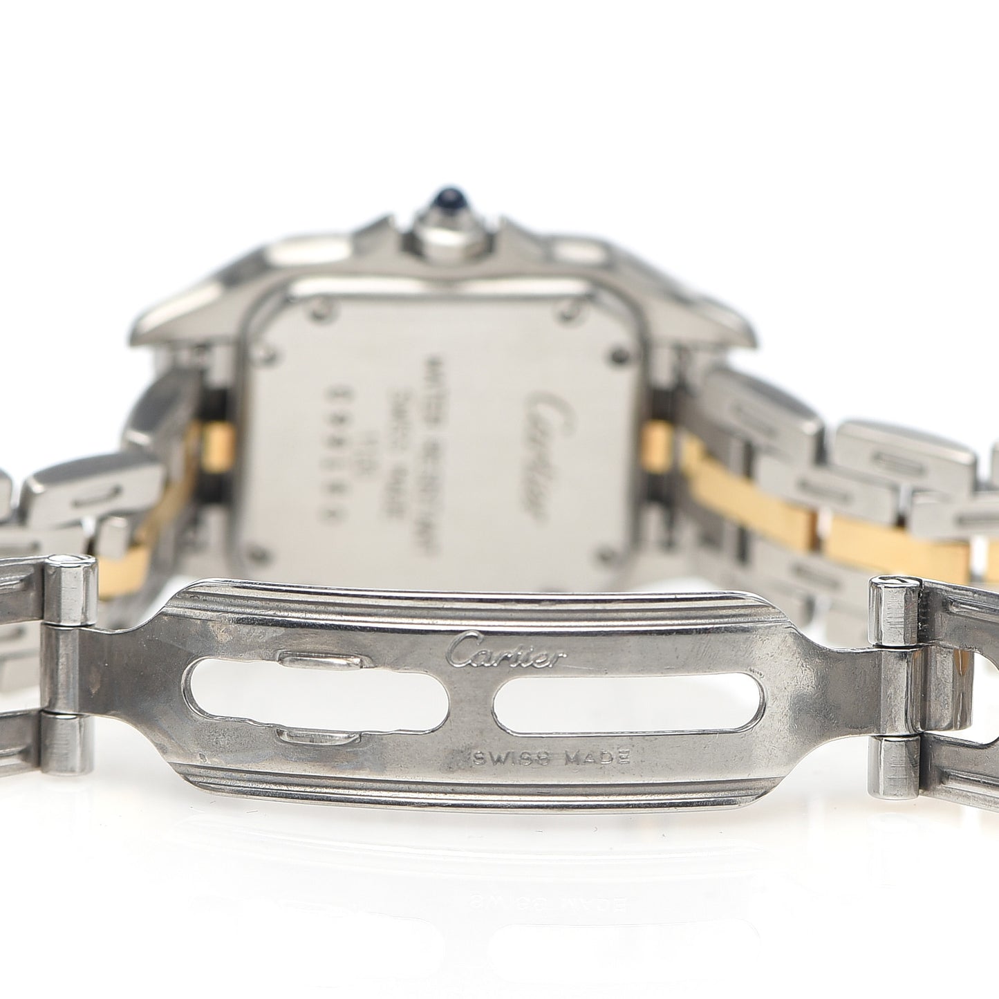 Stainless Steel 18K Yellow Gold 22mm Panthere Quartz Watch