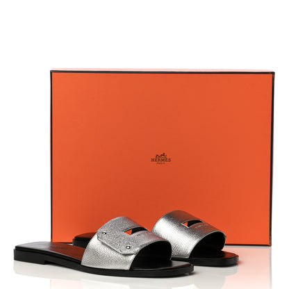 Hermes Epsom View Sandals 36 Argent 17 of 17