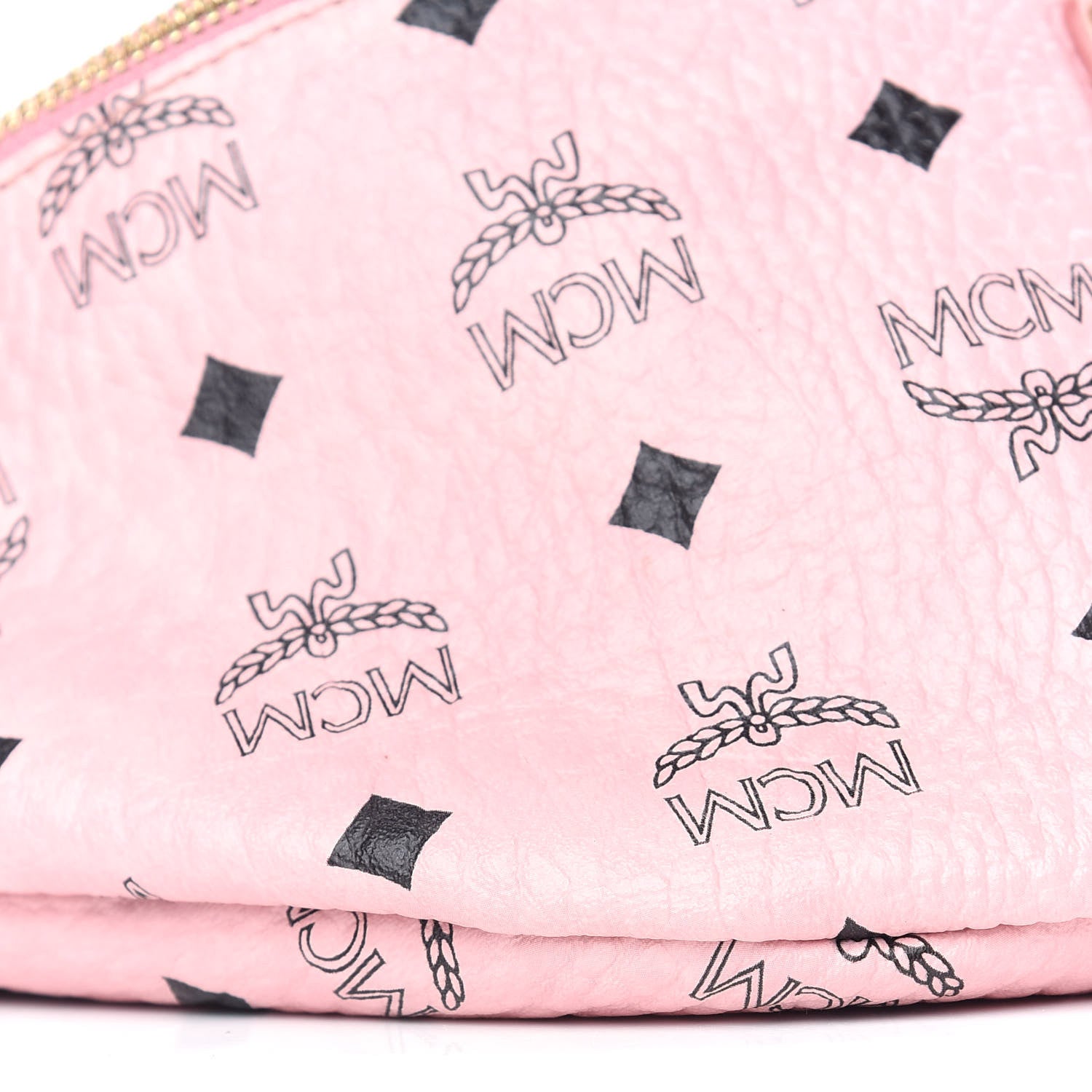 MCM Visetos Small Fusten Belt Bag Powder Pink 8 of 9