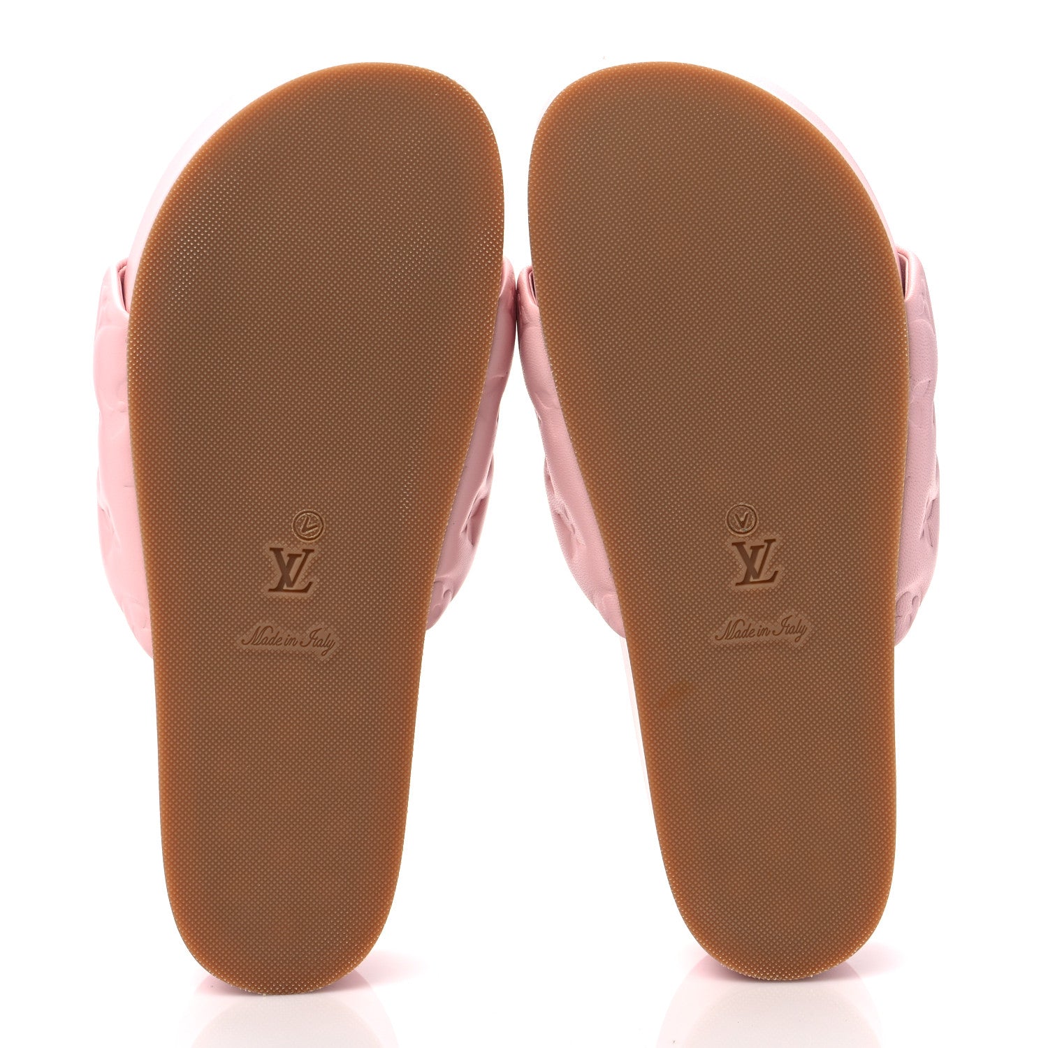 Louis Vuitton Lambskin Embossed Monogram Jumbo Flatform Mule Sandals 39 Rose Clair 5 of 8