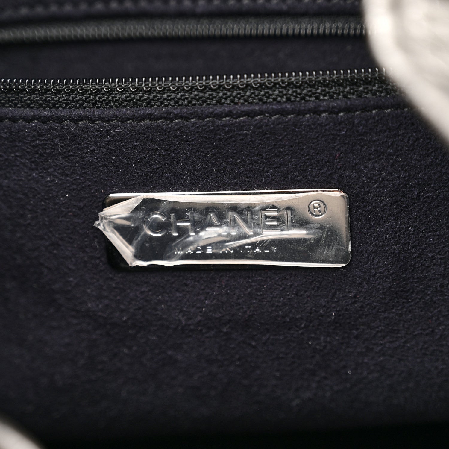 Chanel Metallic Calfskin Crocodile Embossed Large Backpack Silver 6 of 10