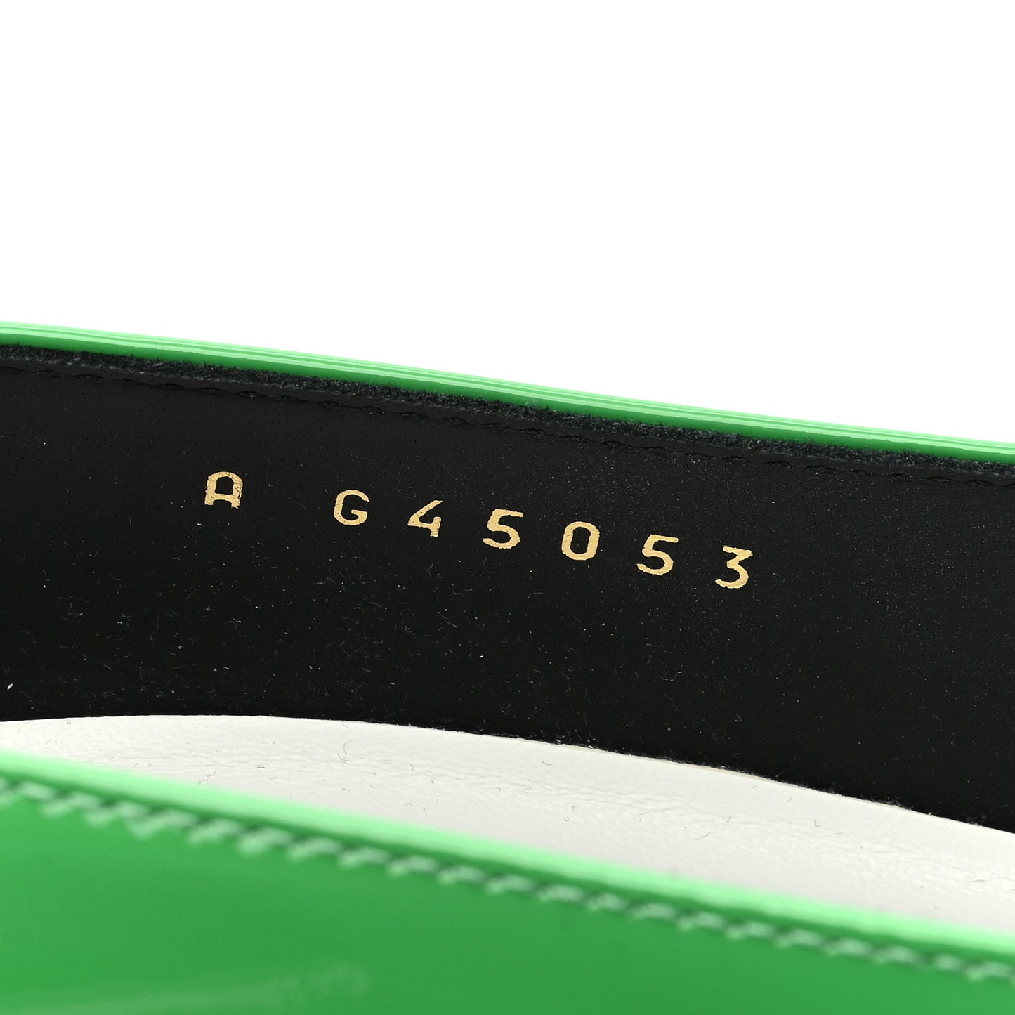 Patent Calfskin Pumps 37.5 Green Black