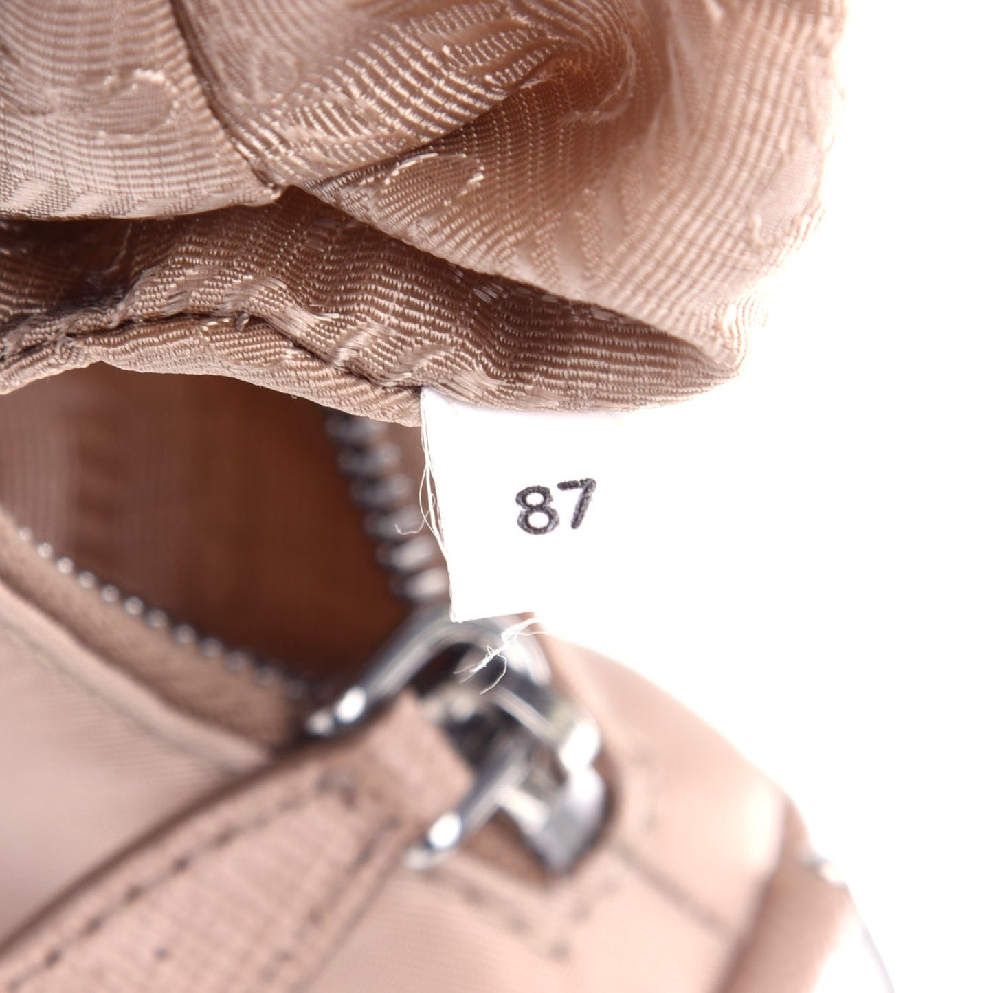 Tessuto Nylon Saffiano Mini Re-Edition 2000 Shoulder Bag Cammeo