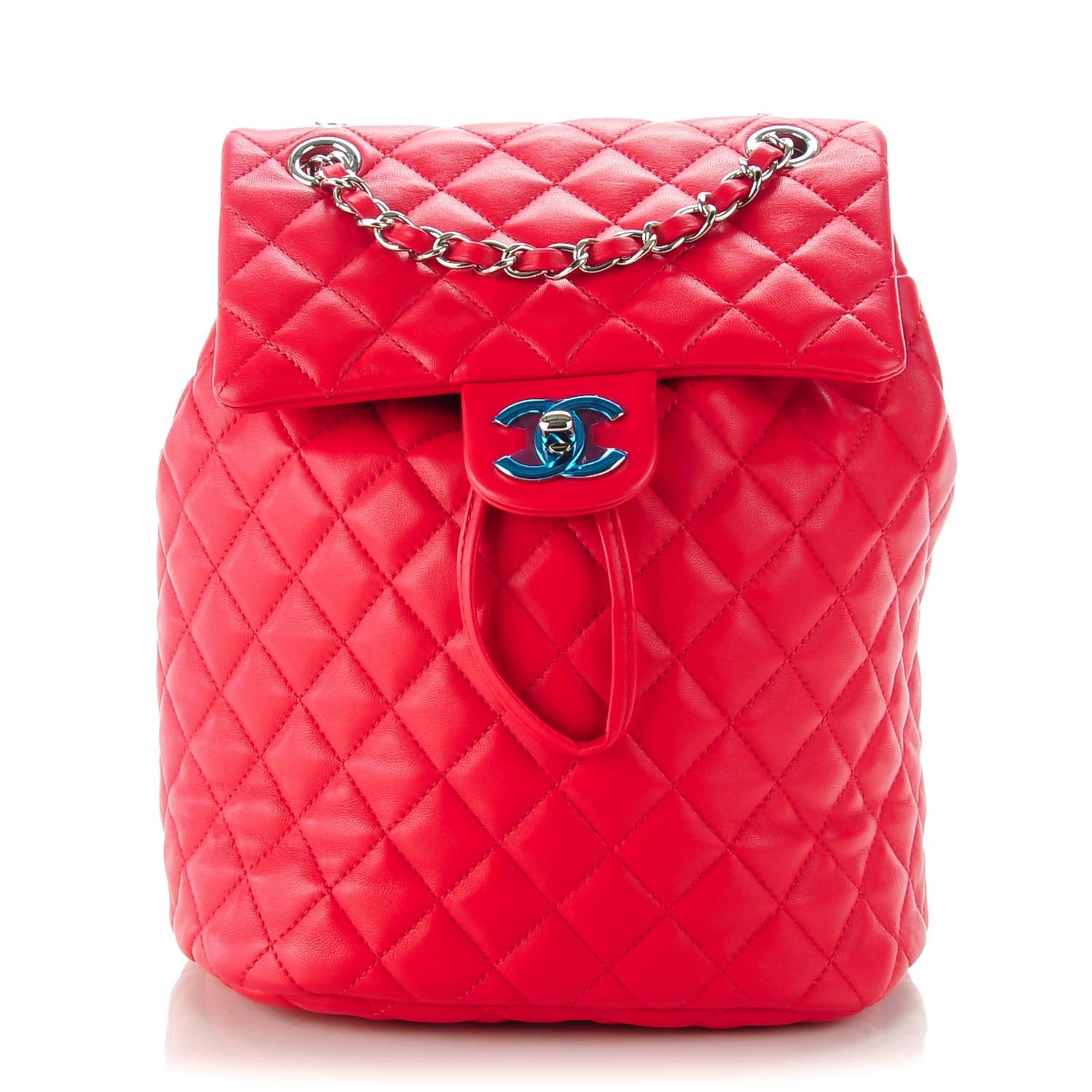 Chanel Lambskin Quilted Small Urban Spirit Backpack Red 1 of 8