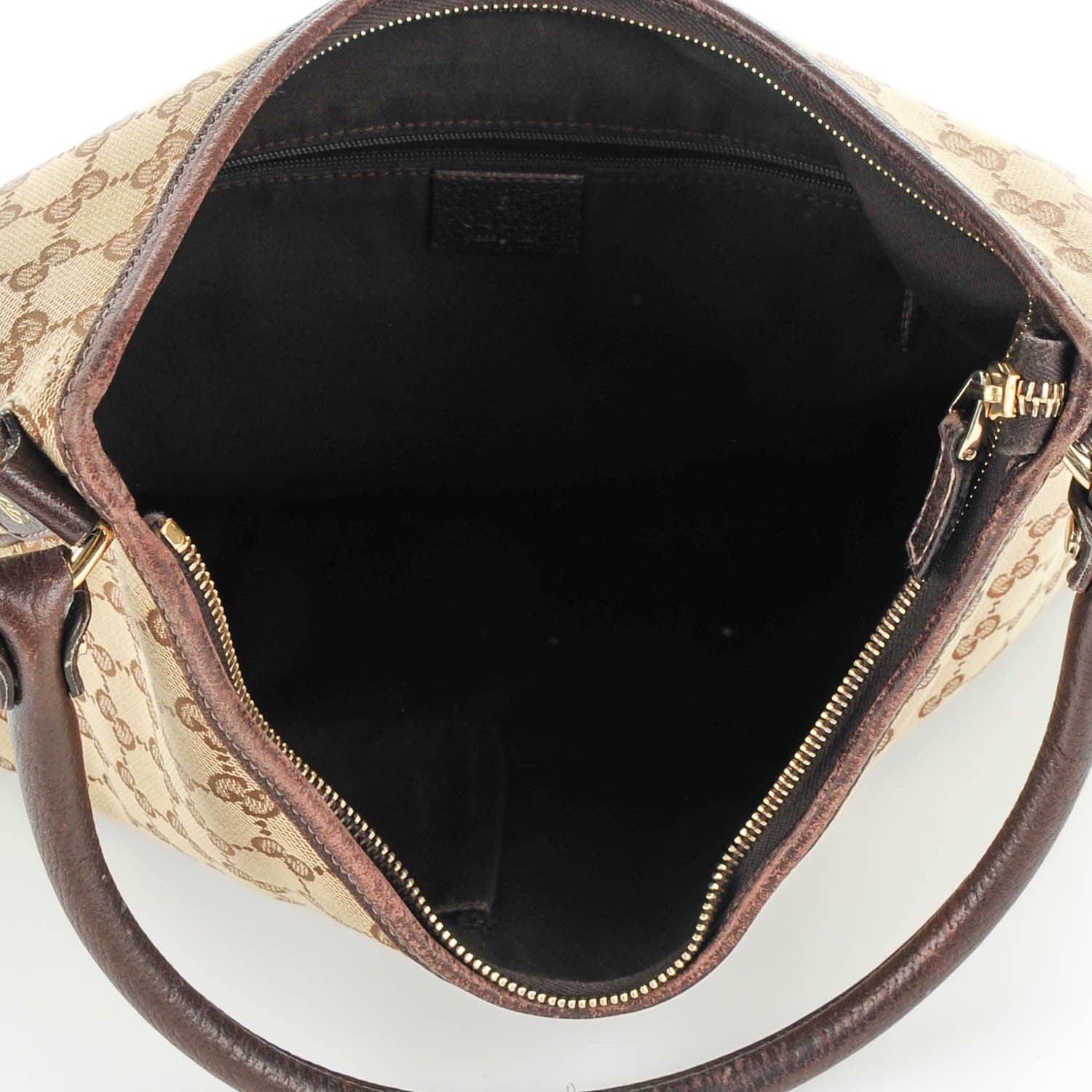 Gucci Monogram Large Abbey D Ring Hobo Dark Brown 7 of 13