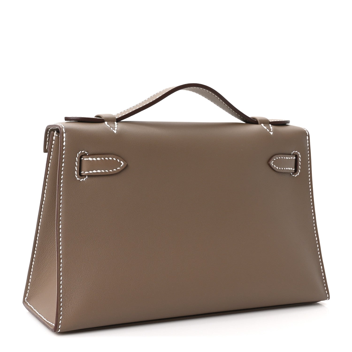 Hermes Swift Kelly Pochette Clutch Etoupe 3 of 10