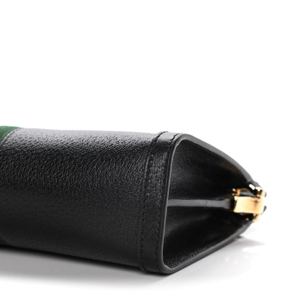 Gucci Calfskin GG Web Small Ophidia Chain Shoulder Bag Black 10 of 11