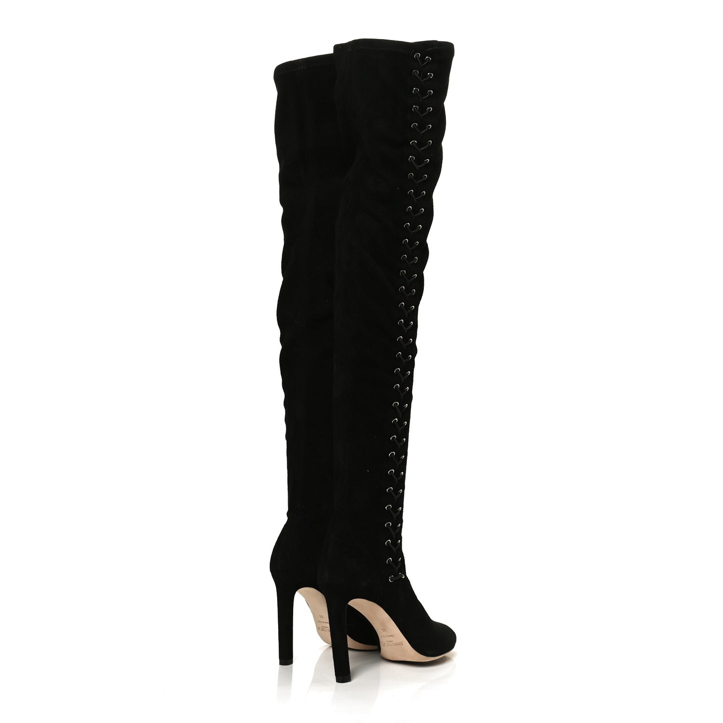 Suede Marie 100 Knee High Boots 36 Black