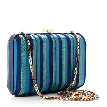 Salvatore Ferragamo Snakeskin Clutch Multicolor 3 of 6