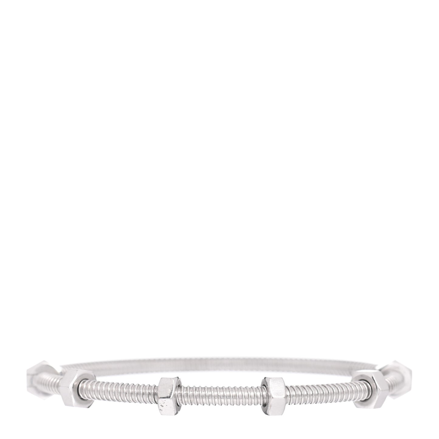 18K White Gold Ecrou de Cartier Bracelet 17