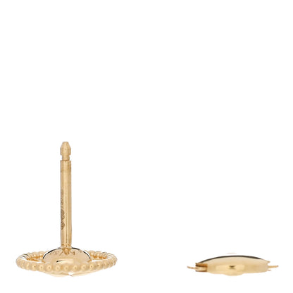 Christian Dior 18K Yellow Gold Diamond Small Rose Des Vents Single Earring 3 of 7