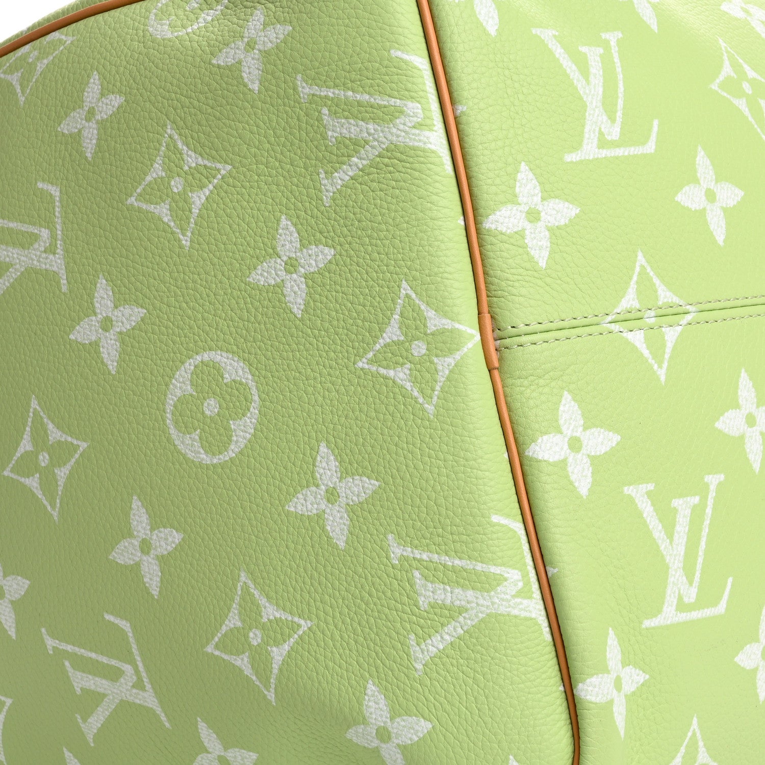 Louis Vuitton Calfskin Monogram Speedy P9 Bandouliere 50 Frozen Lime 9 of 10