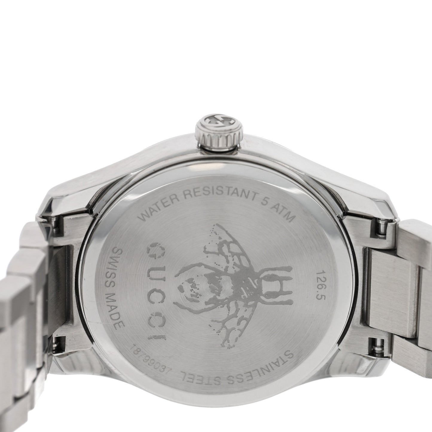 Stainless Steel Pink Mother of Pearl 27mm G-Timeless Cat Quartz Watch