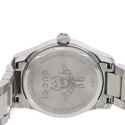 Gucci Stainless Steel Pink Mother of Pearl 27mm G-Timeless Cat Quartz Watch 4 of 5