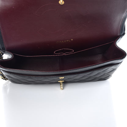 Chanel Caviar Quilted Jumbo Double Flap Black 6 of 10