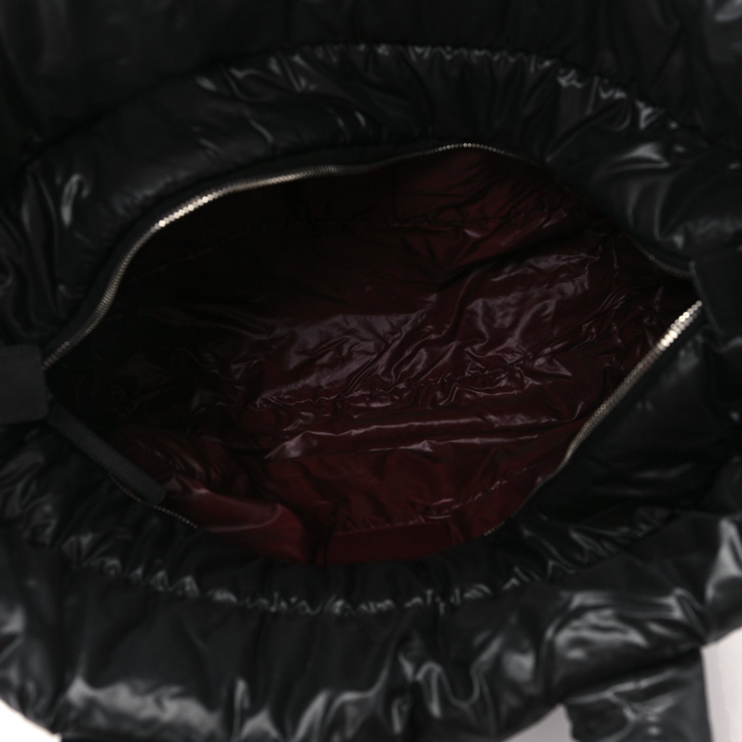 Nylon Quilted Large Coco Cocoon Tote Black