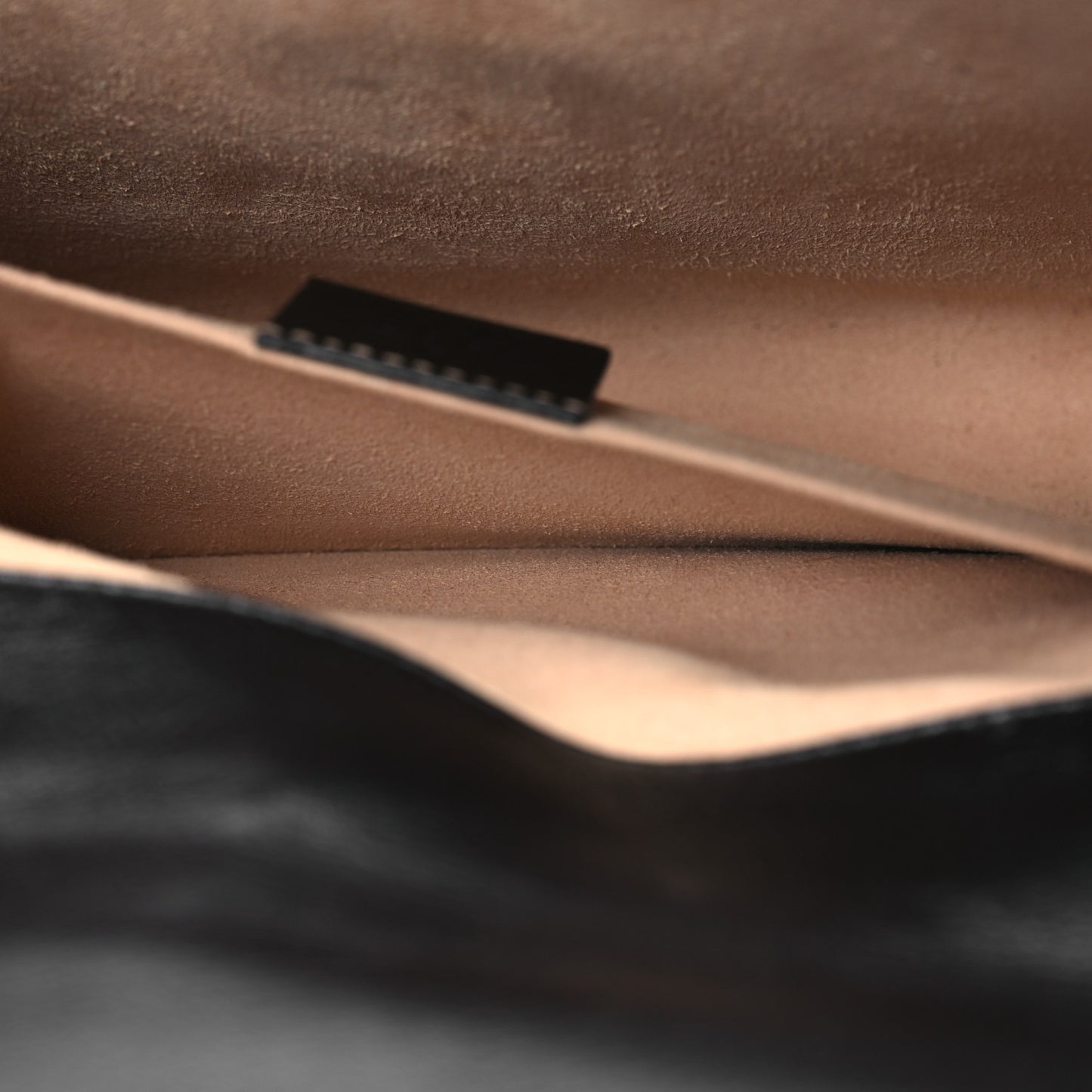 Textured Calfskin Web Small Rajah Slim Flap Shoulder Bag Black