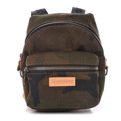 Louis Vuitton X SUPREME Camouflage Nano Apollo Backpack Bag Charm 1 of 14