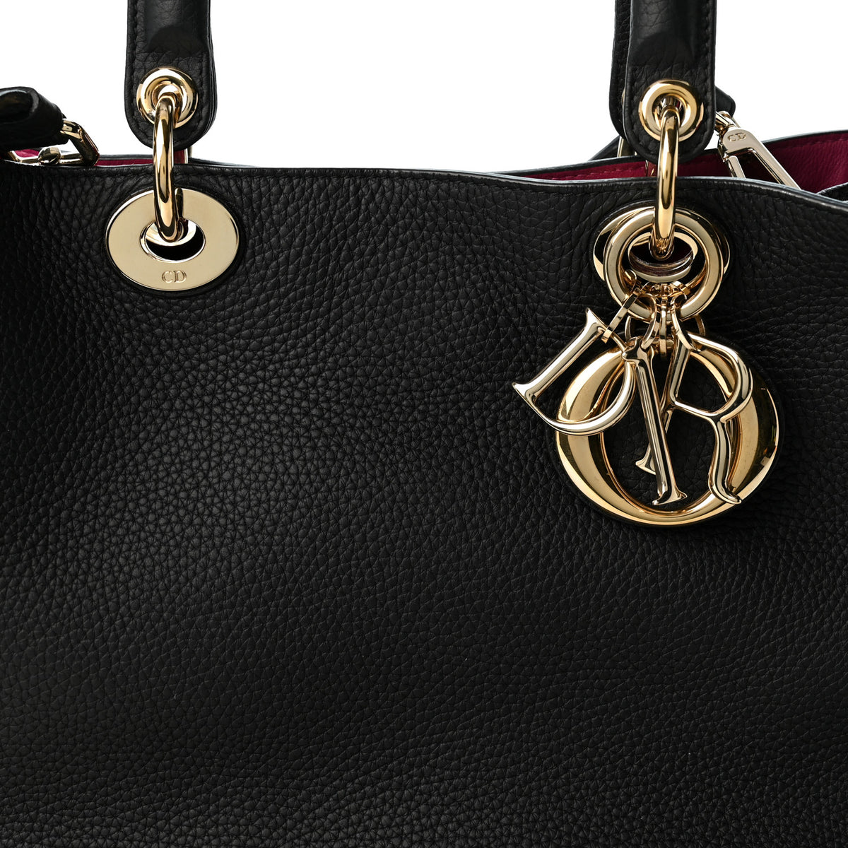 Bullcalf Medium Diorissimo Tote Black Rose Indien