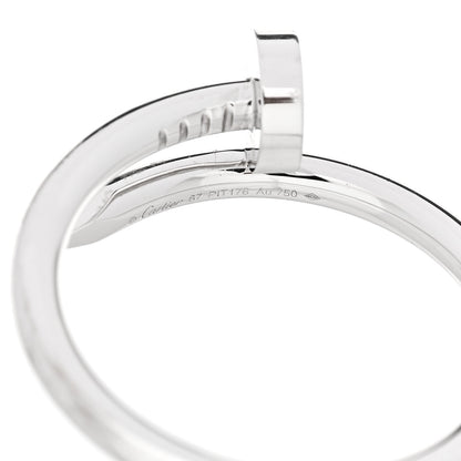 Cartier 18K White Gold Juste Un Clou Ring 67 11.75 5 of 6