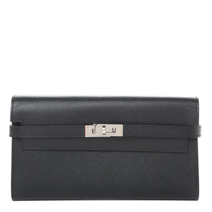 Hermes Epsom Kelly Longue Wallet Black 1 of 9