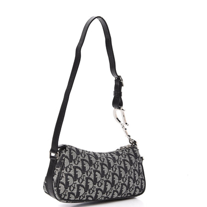 Christian Dior Monogram Shoulder Bag Black 3 of 10
