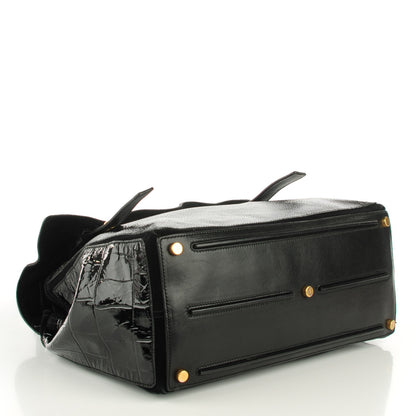 Saint Laurent Pony Hair Patent Large Muse Two Black 4 of 7