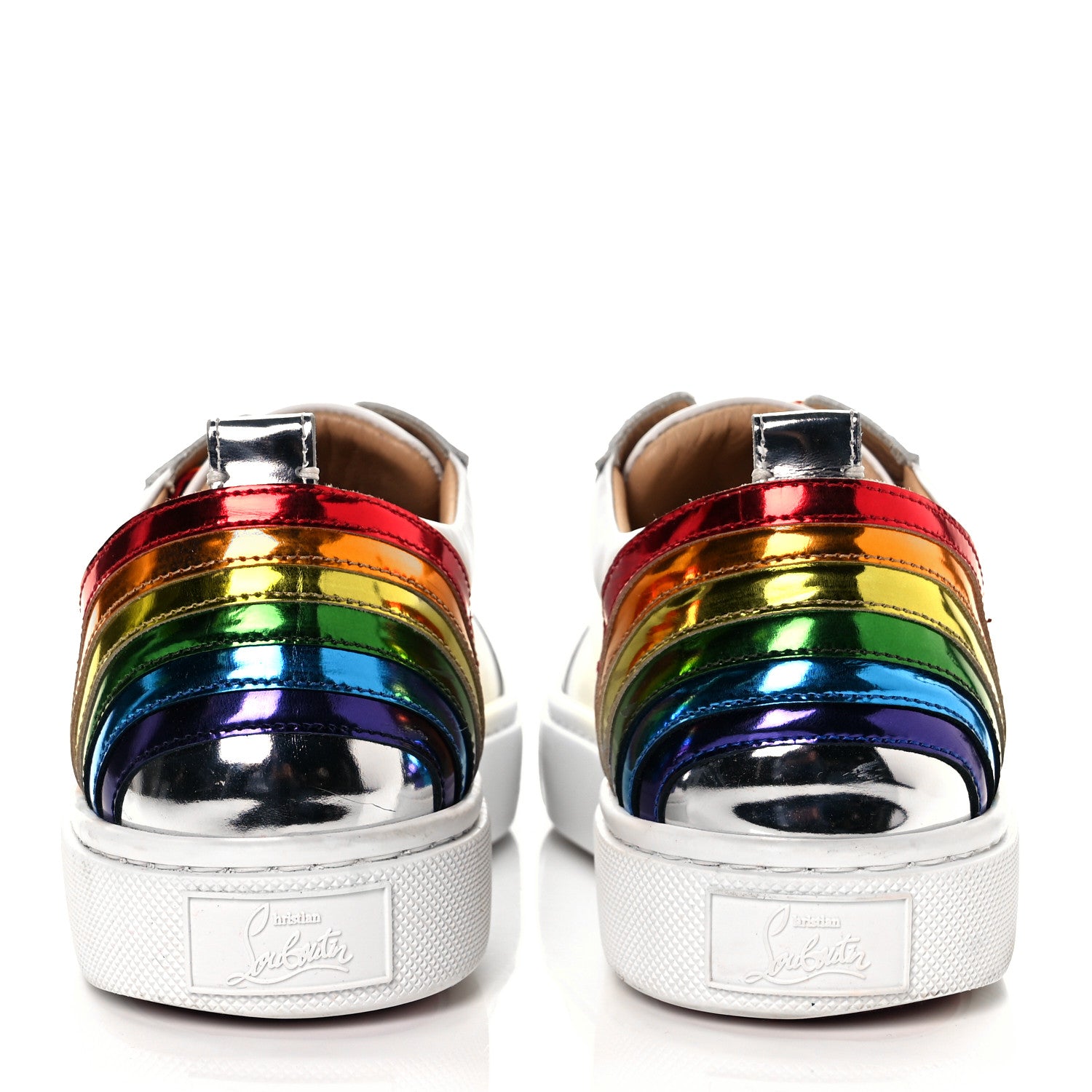 Christian Louboutin Calfskin Womens Arkenspeed Sneakers 39.5 White Multi 13 of 35
