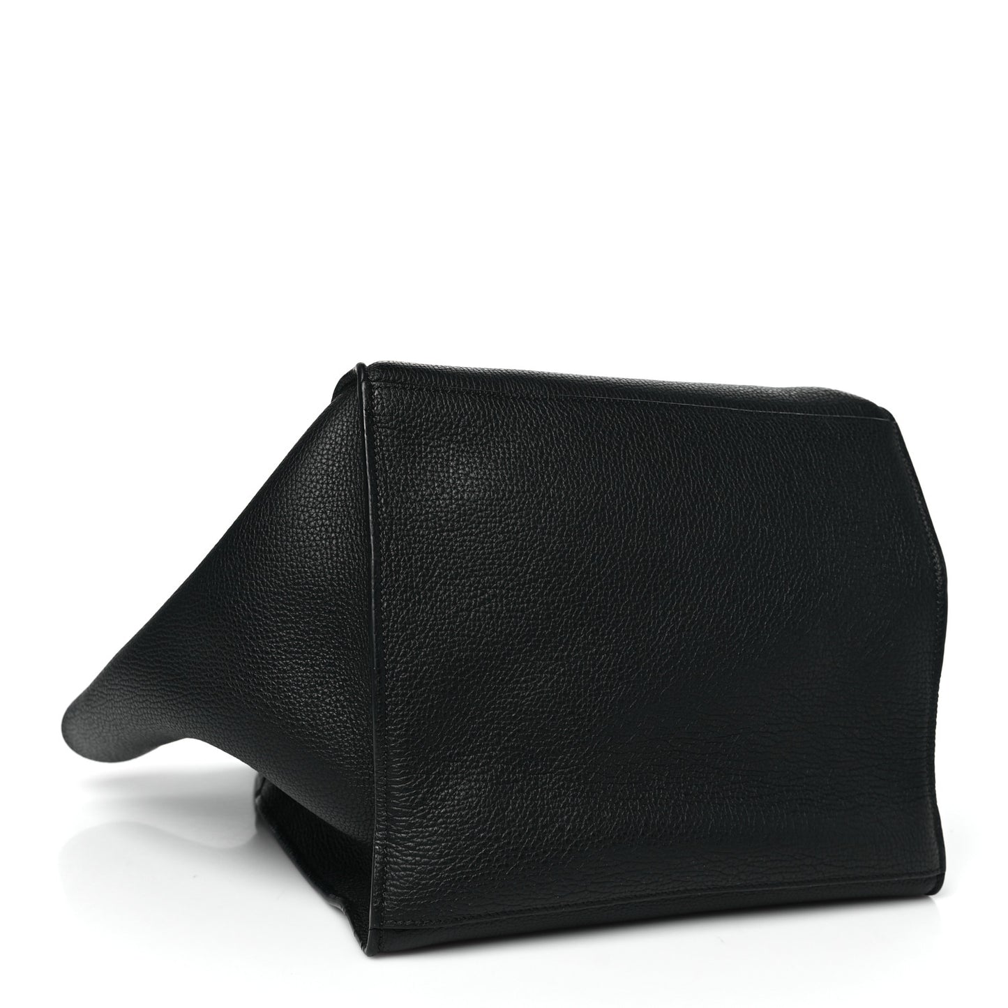 Supple Grained Calfskin Medium Big Bag Black